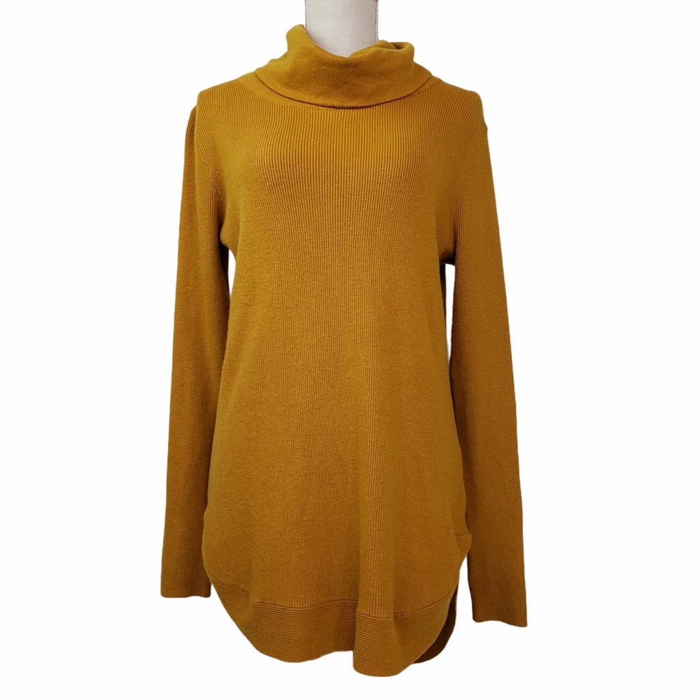 Cyrus Cowl Neck Curved Hem Sweater   RN 84319